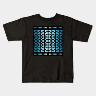 “Dimensional Energy” - V.3 Blue - (Geometric Art) (Dimensions) - Doc Labs Kids T-Shirt